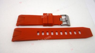 Omega Planet Ocean Orange Rubber Band / Omega Replica Watch Strap